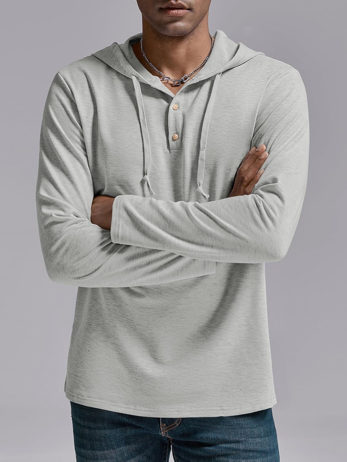 F/S MEN'S COTTON HOODIE Smokey Grey