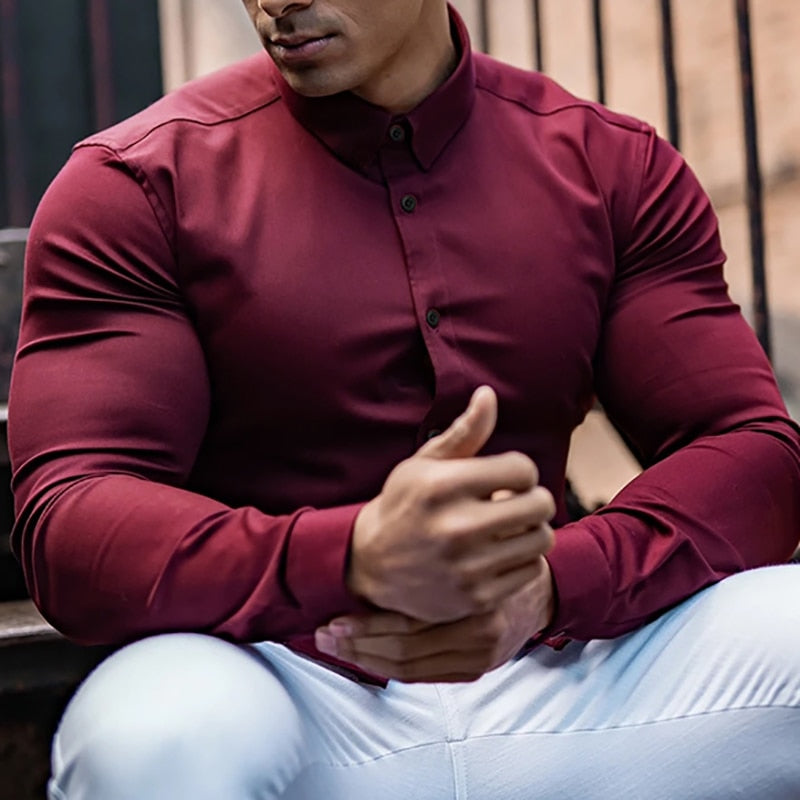 Premium Maroon Red Plain Shirt