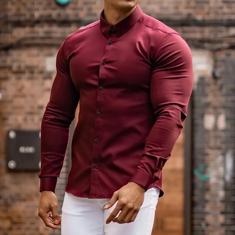 Premium Maroon Red Plain Shirt