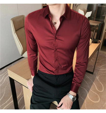 Premium Maroon Red Plain Shirt