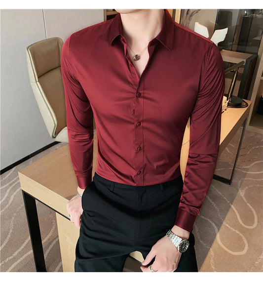 Premium Maroon Red Plain Shirt