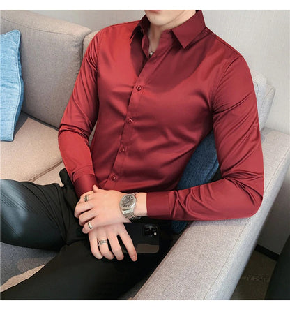 Premium Maroon Red Plain Shirt