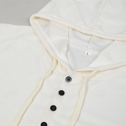 Knitted Hoodie- White