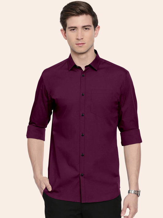 American Purple Plain Shirt